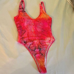 Brand new one piece high cut swim suit